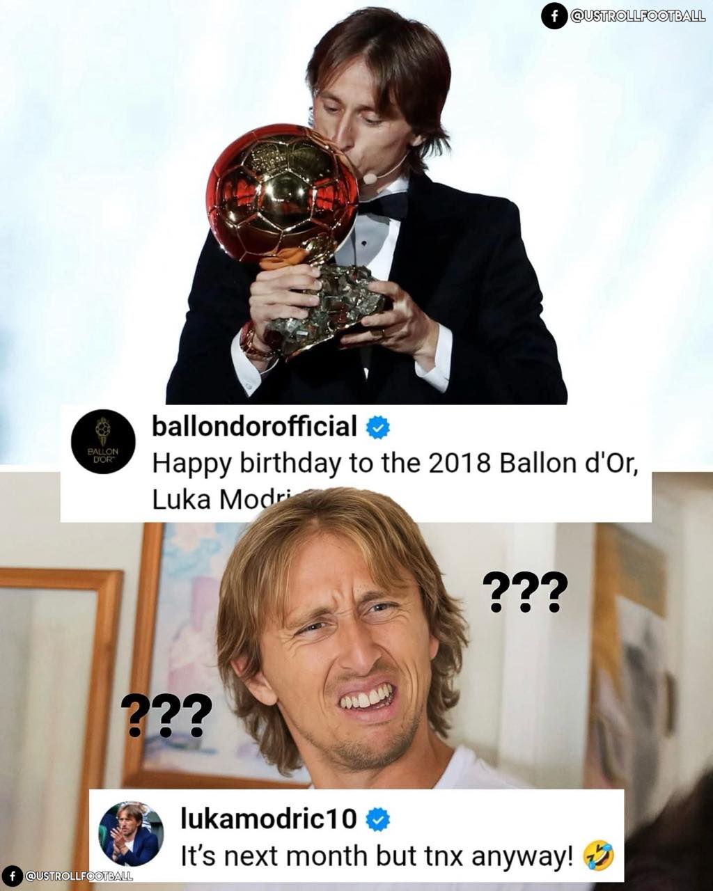 Troll Football - 🚨 Don Luka Modric's birthday is on 9th... | Facebook