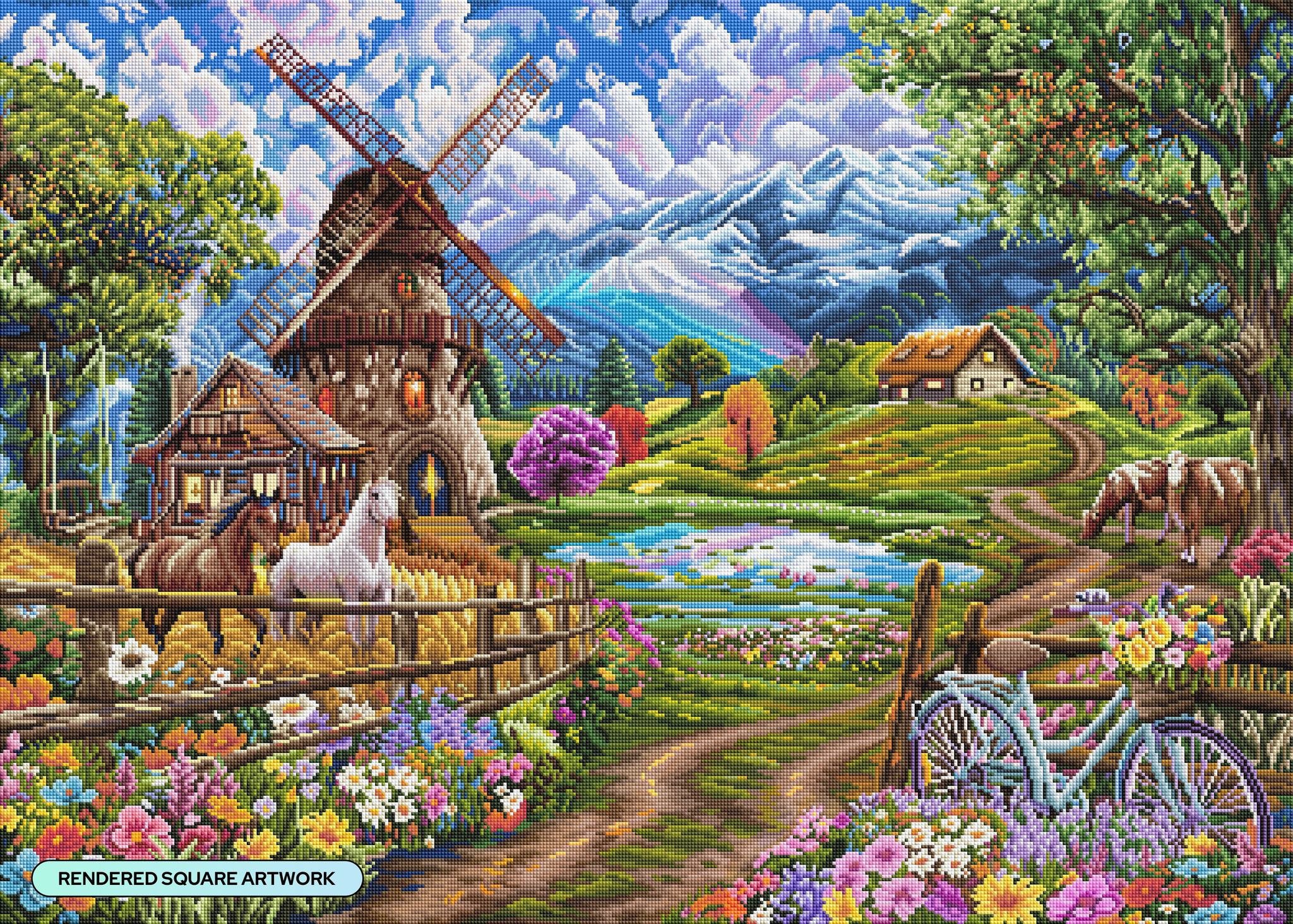 ダイヤモンドアートクラブSpring Mountain Majesty Our final release for this week “Spring Mountain Majesty” by Chuck