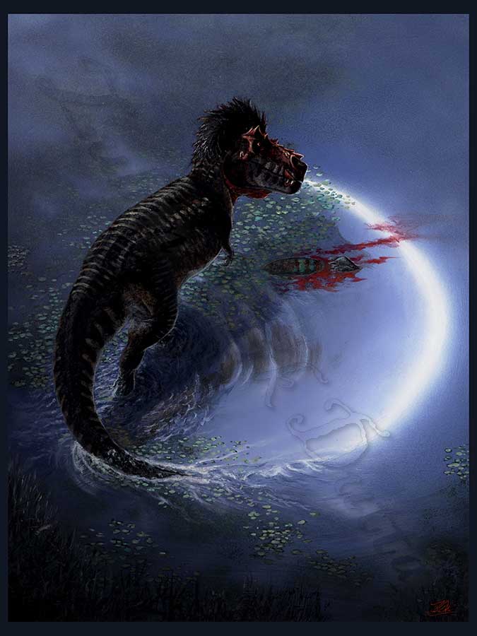 The Art - “Blood on the Reaping Moon” Tyrannosaurus rex ...