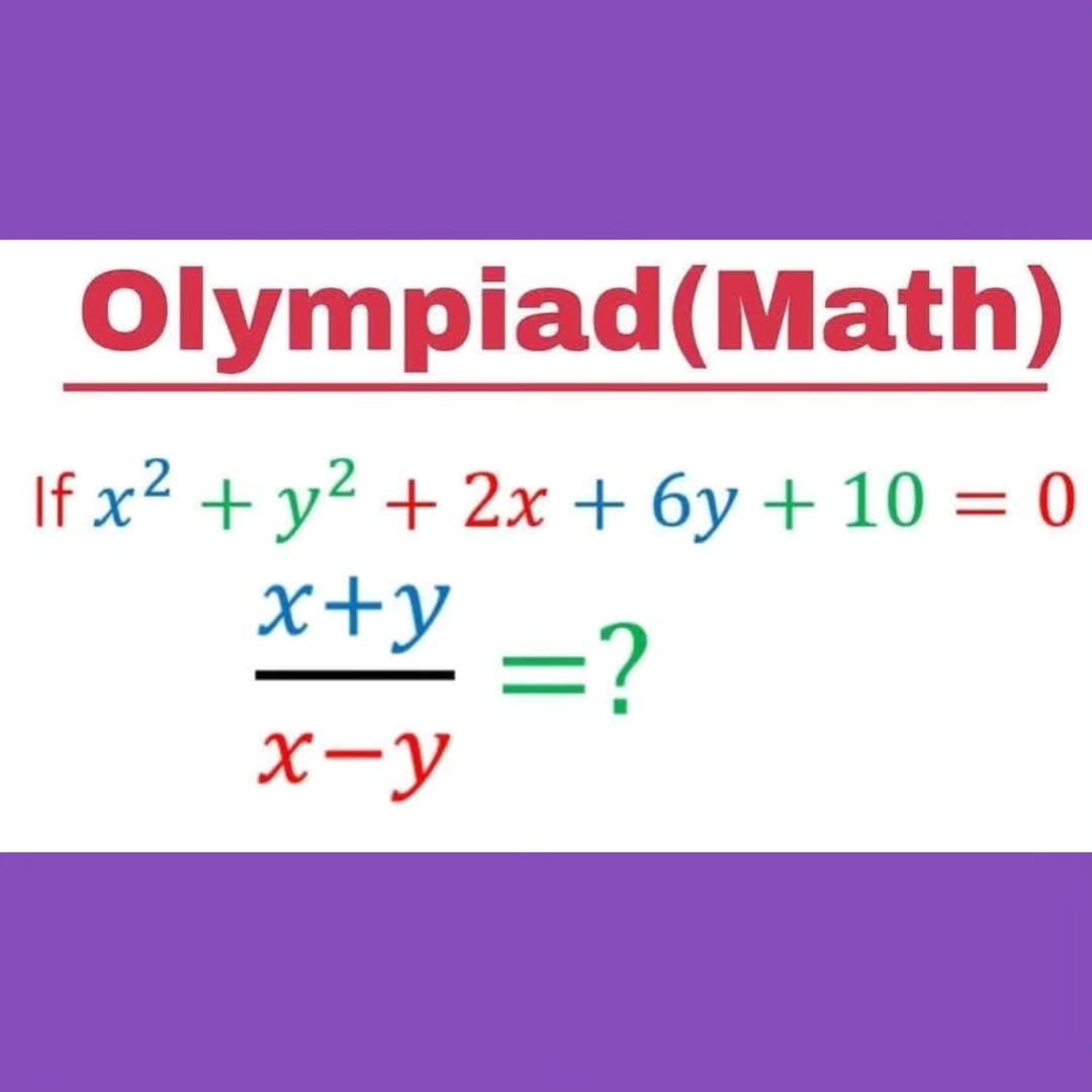 Solve the math Olympiad problem