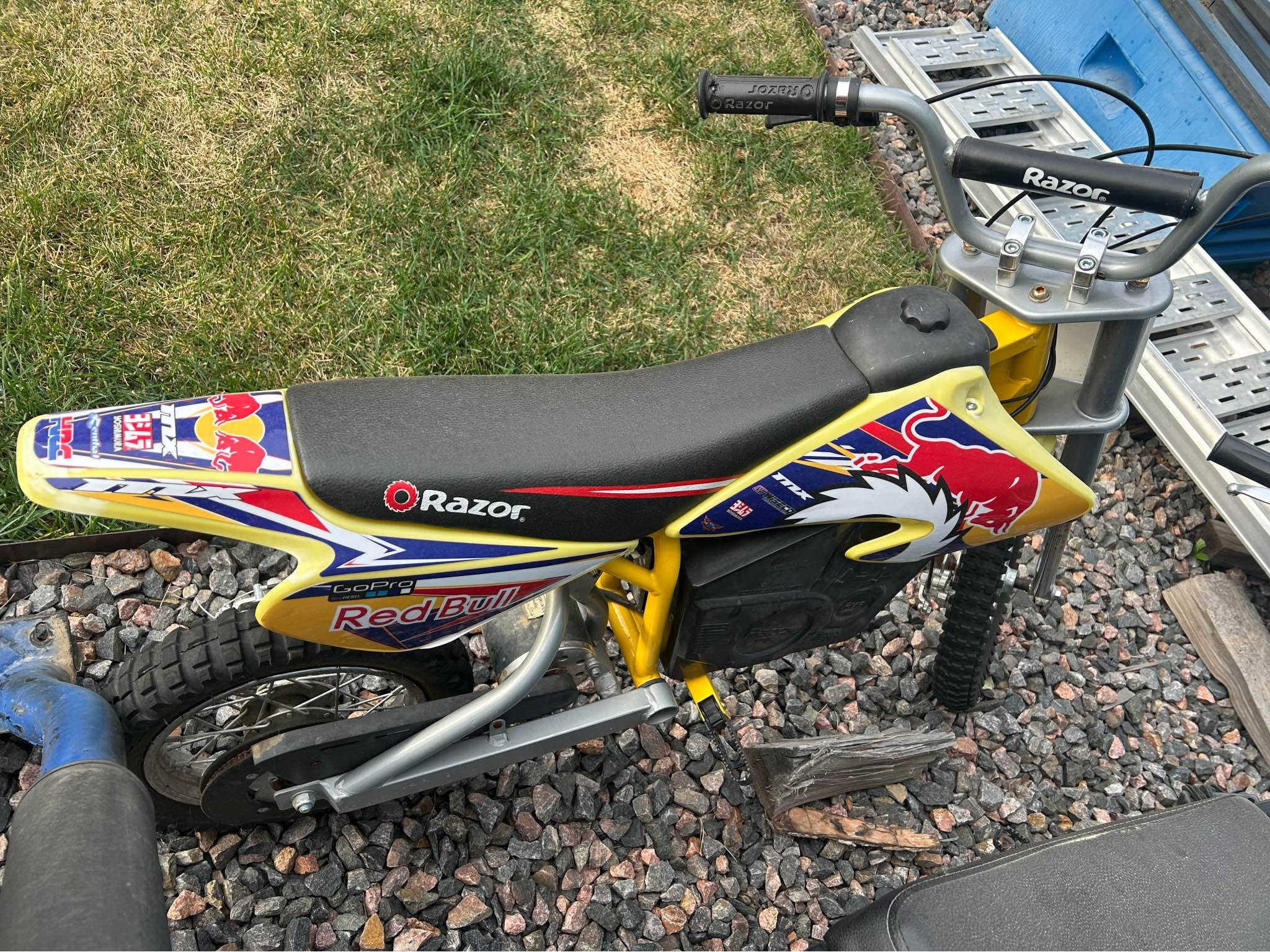 Razor Electric Dirt Bike Yellow Red Bull Graphics MX650 - Motorcycles ...