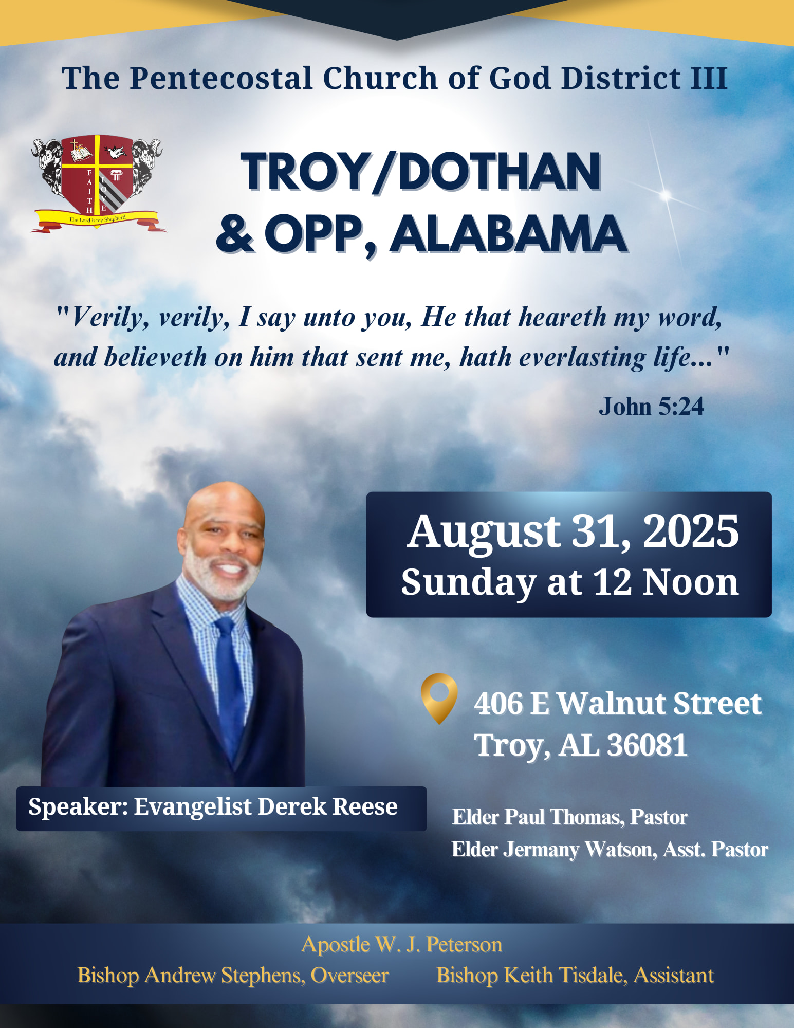 The Pentecostal Church of God District 3 | Meridian MS