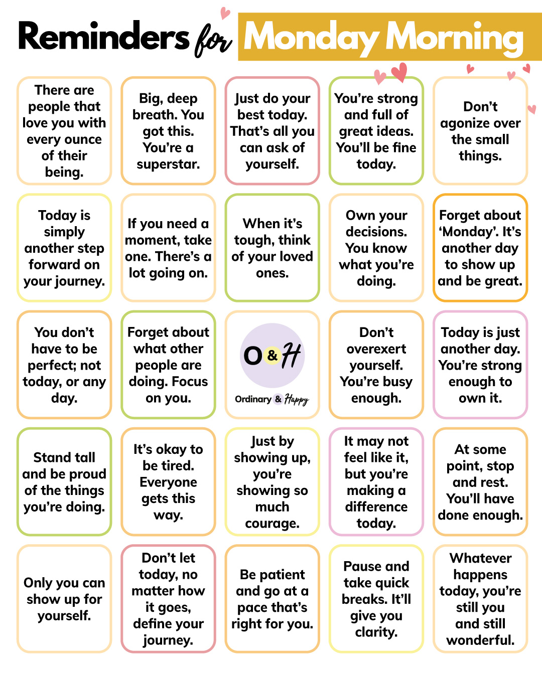 Ordinary - Tomorrow, another Monday will arrive, and we want to remind ...