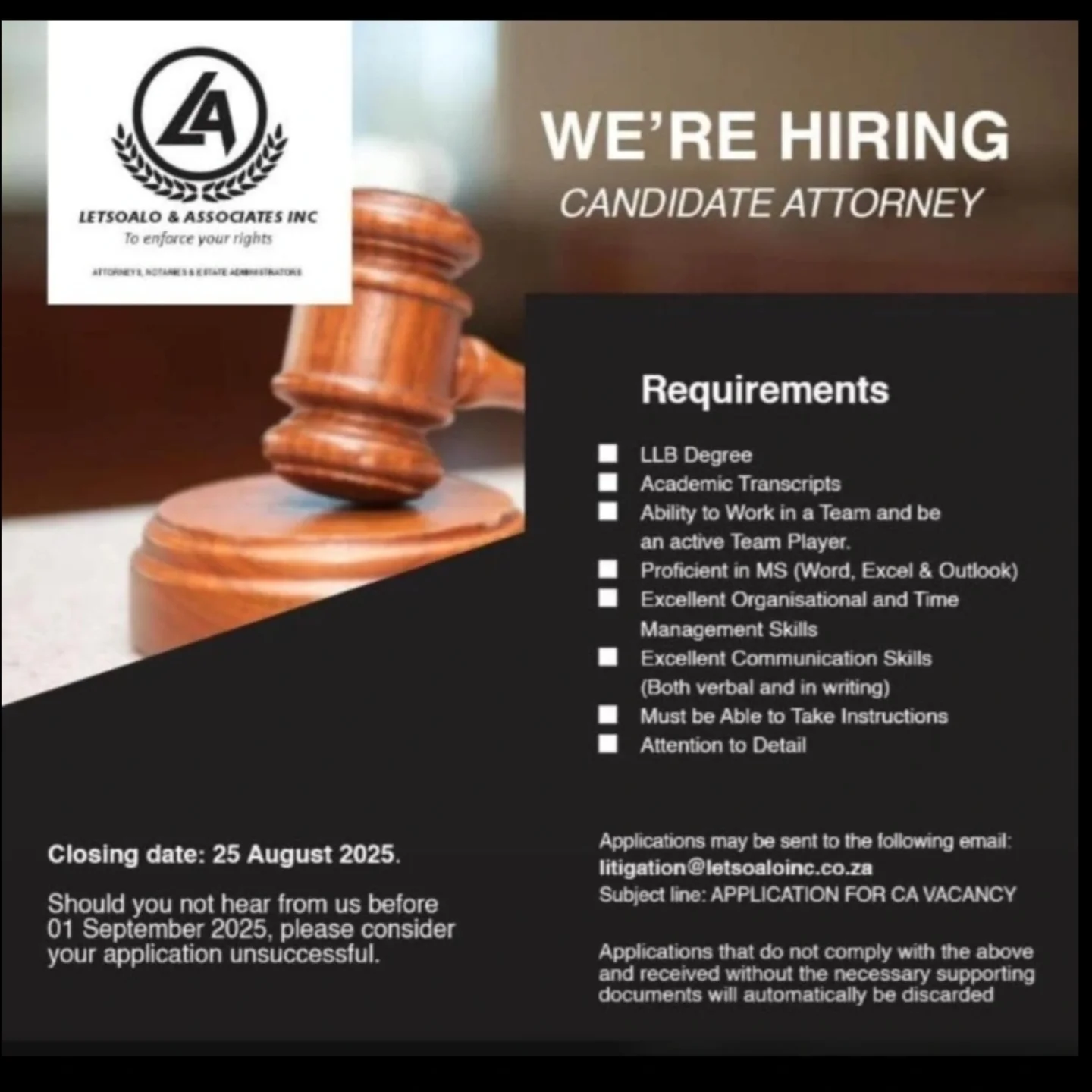 Candidate Attorney ZA -... - Candidate Attorney ZA - CAZA