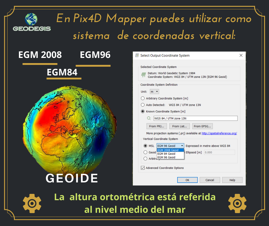 Geodegis - En Pix4D Mapper puedes utilizar como sistema de...