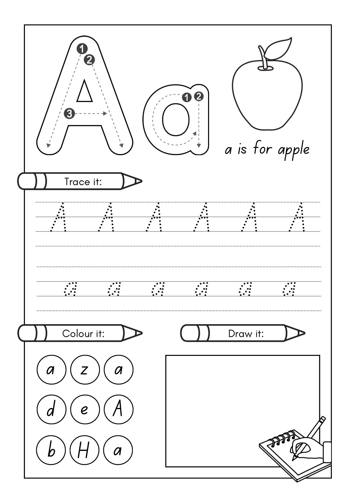 แจกใบงานa-z - สื่อการสอนปฐมวัยByครูพร | Facebook