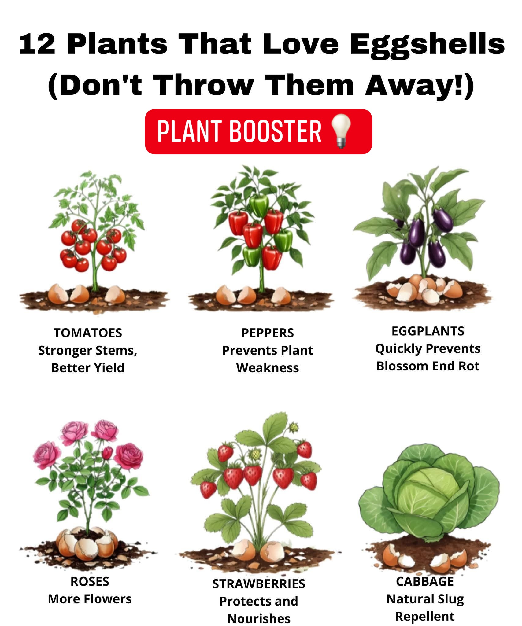 Canaan - 🥚🌱 12 Plants That Love Eggshells (Don't Throw Them Away ...