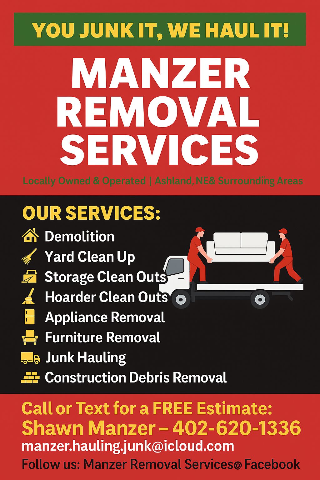 Manzer Removal Services | Carter Lake IA