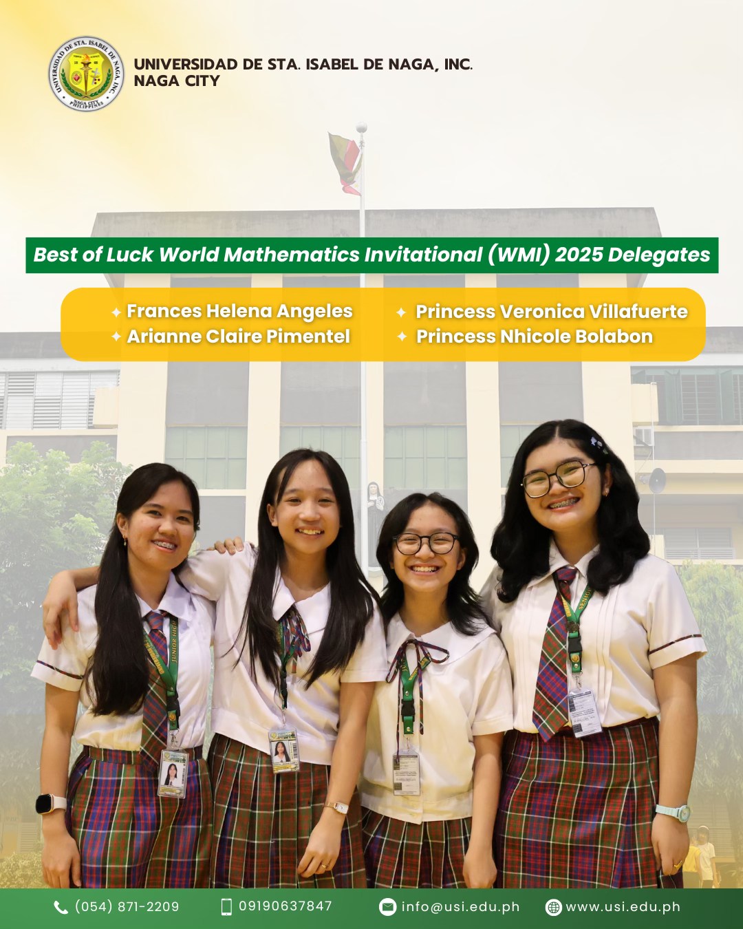 Universidad - 𝐈𝐍 𝐏𝐇𝐎𝐓𝐎 | 𝐖𝐌𝐈 𝟐𝟎𝟐𝟓 𝐃𝐞𝐥𝐞𝐠𝐚𝐭𝐞𝐬 𝐟𝐫𝐨𝐦 𝐔𝐒𝐈-𝐁𝐚𝐬𝐢𝐜 𝐄𝐝𝐮𝐜𝐚𝐭𝐢𝐨𝐧 ...