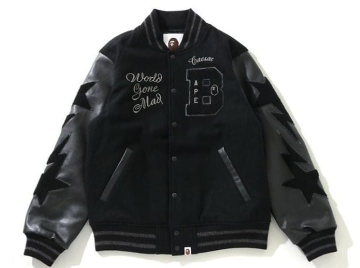 BAPE® X MMJ LEATHER SHARK HOODIE JACKET #bape #bapexxv