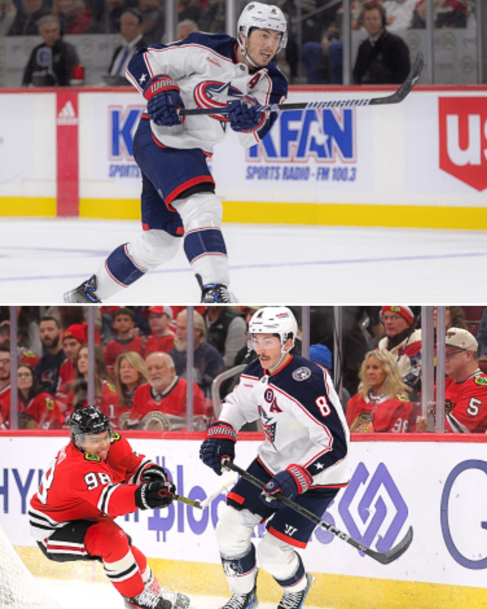 ランニング オウン ザ ラン ジャケット メンズ ブルー M　サムライブルー Columbus Blue Jackets defenseman Zach Werenski has been named a