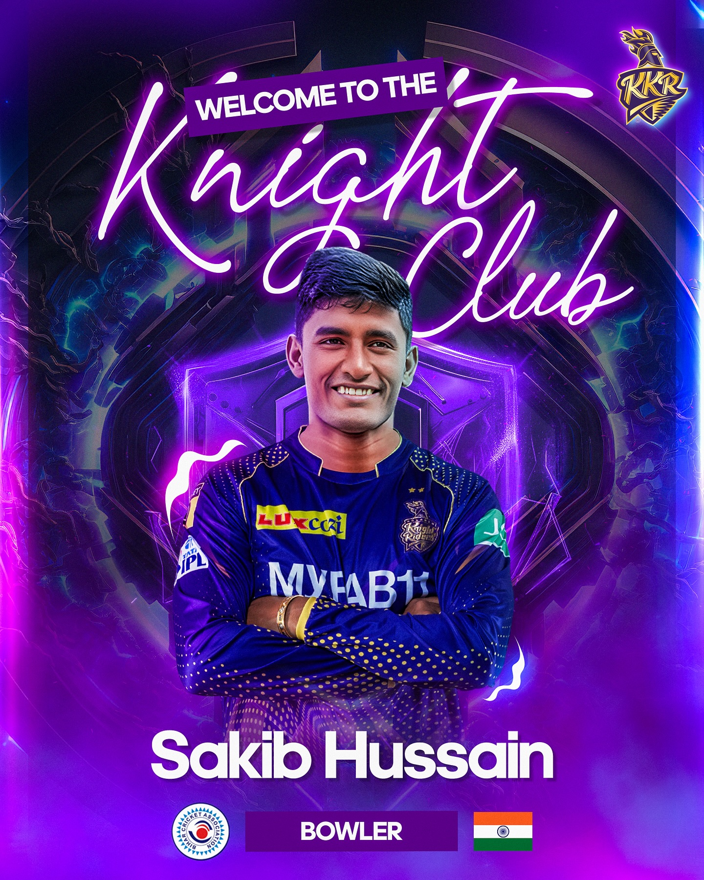 Sakib Hussain is a Knight! 🤗... - Kolkata Knight Riders