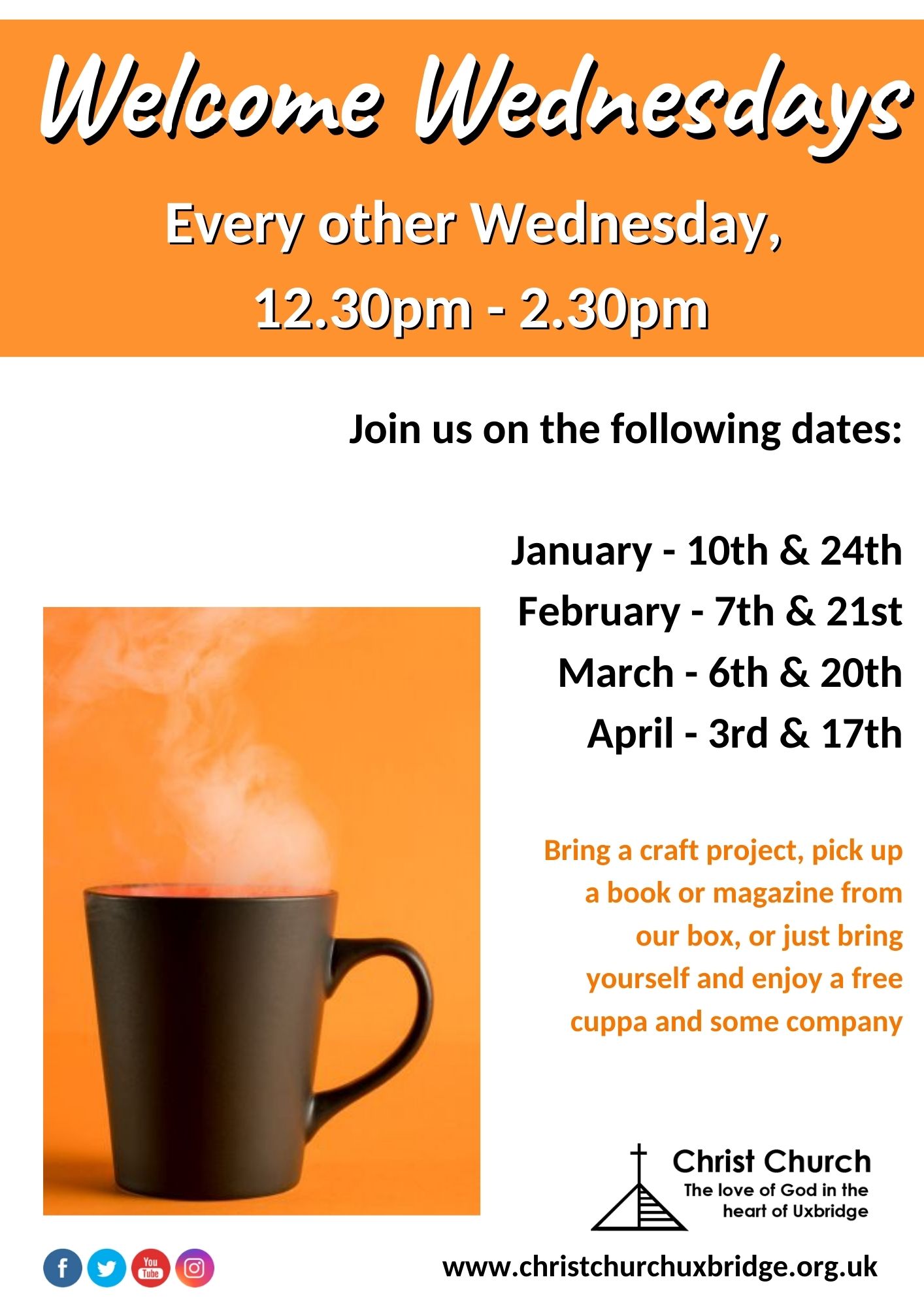 Come and join us this afternoon... - Christ Church Uxbridge | Facebook