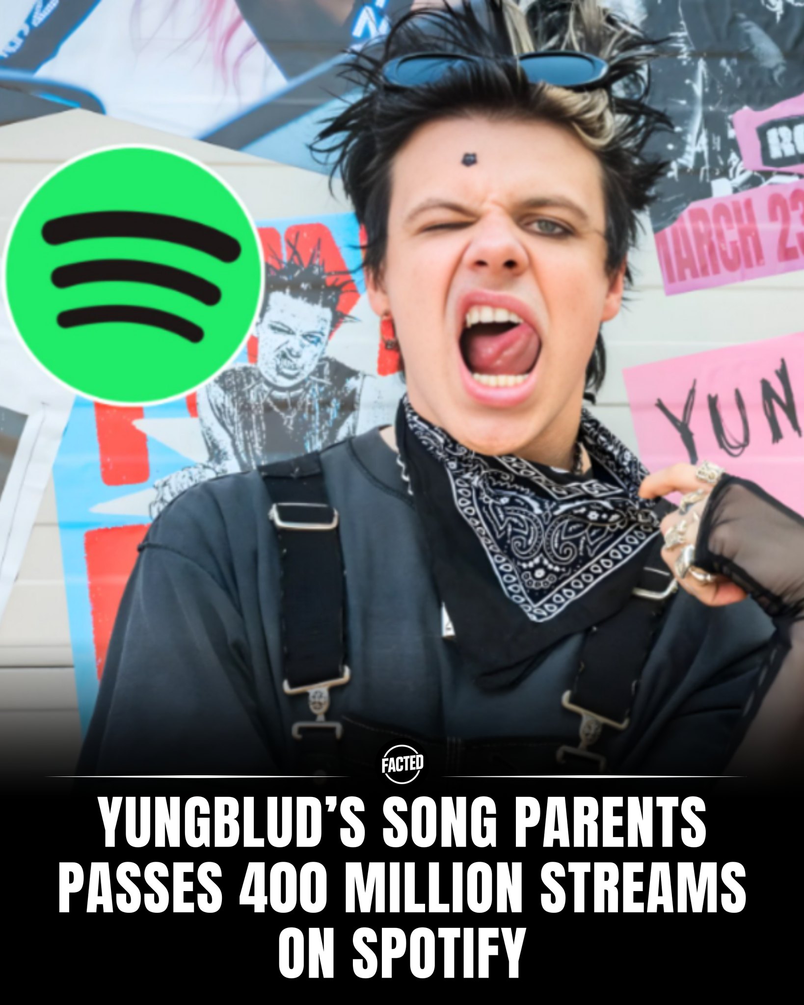 Yungblud has officially crossed 3.5 billion Spotify streams