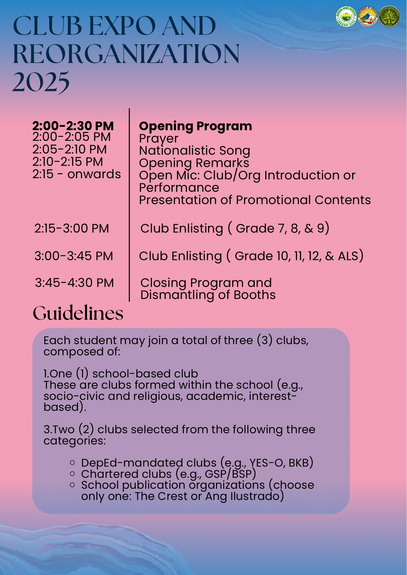 See you at... - DepEd Tayo Youth Formation- Gogon High School | Facebook