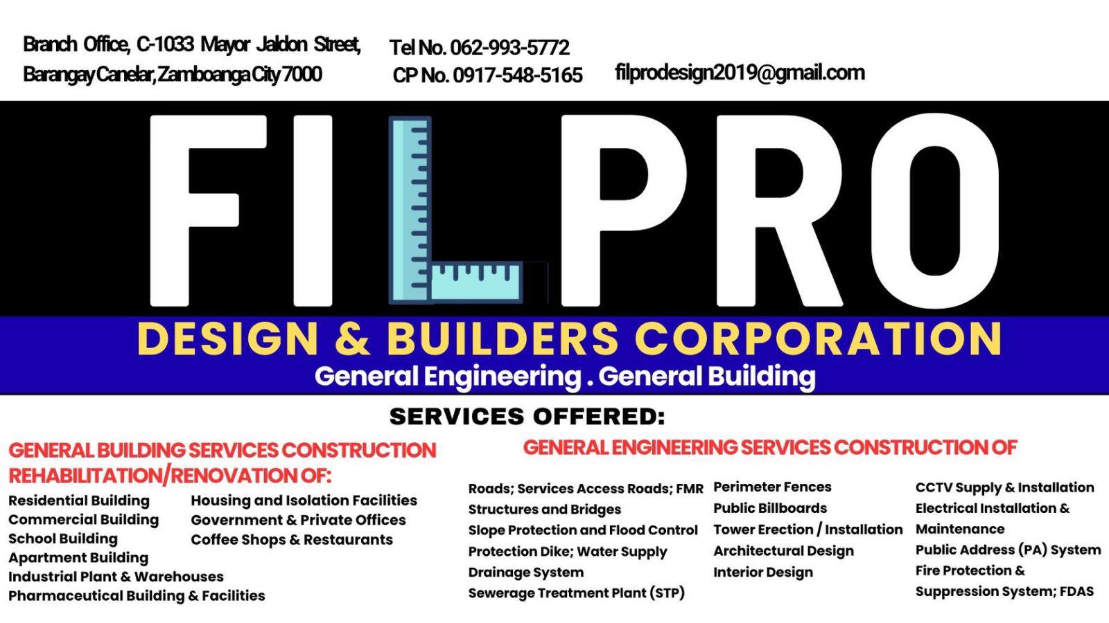 Filpro Design & Builders Corporation | Zamboanga City