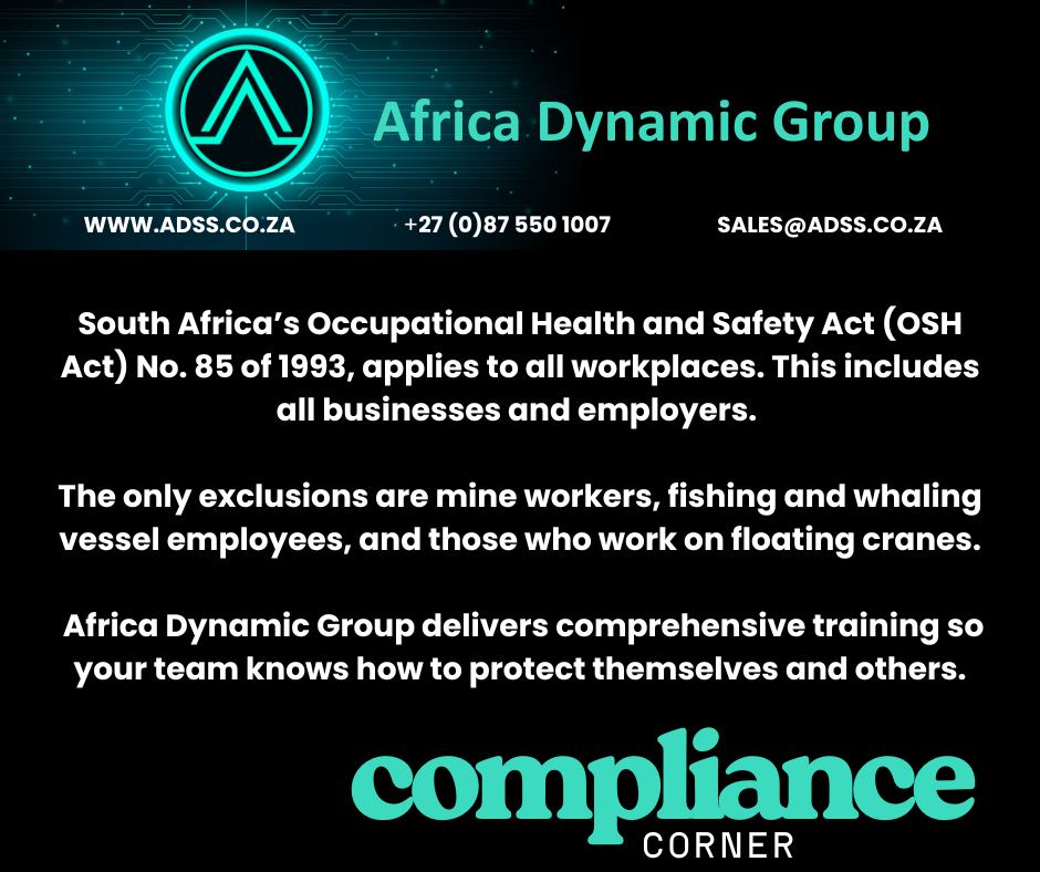 Africa - OSH Act Compliance for All Workplaces 🚨 South Africa’s ...