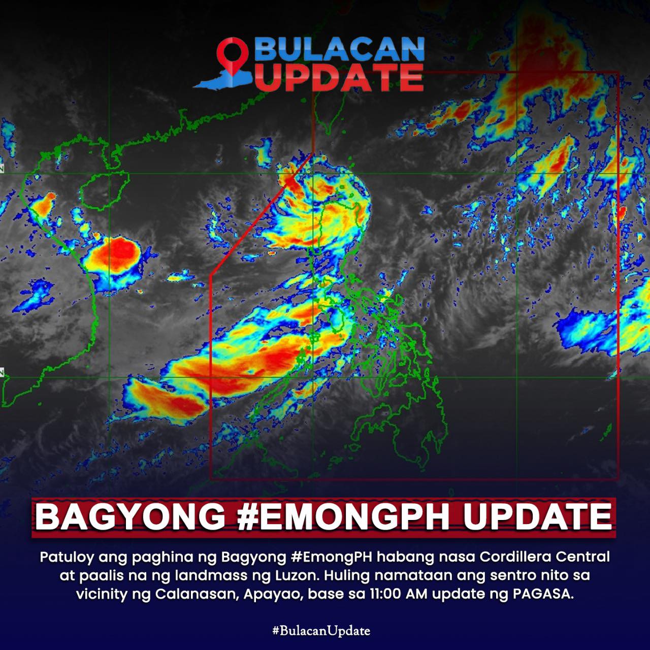 Bulacan - 🌪 BAGYONG #EMONG UPDATE Patuloy ang paghina ng Bagyong Emong ...