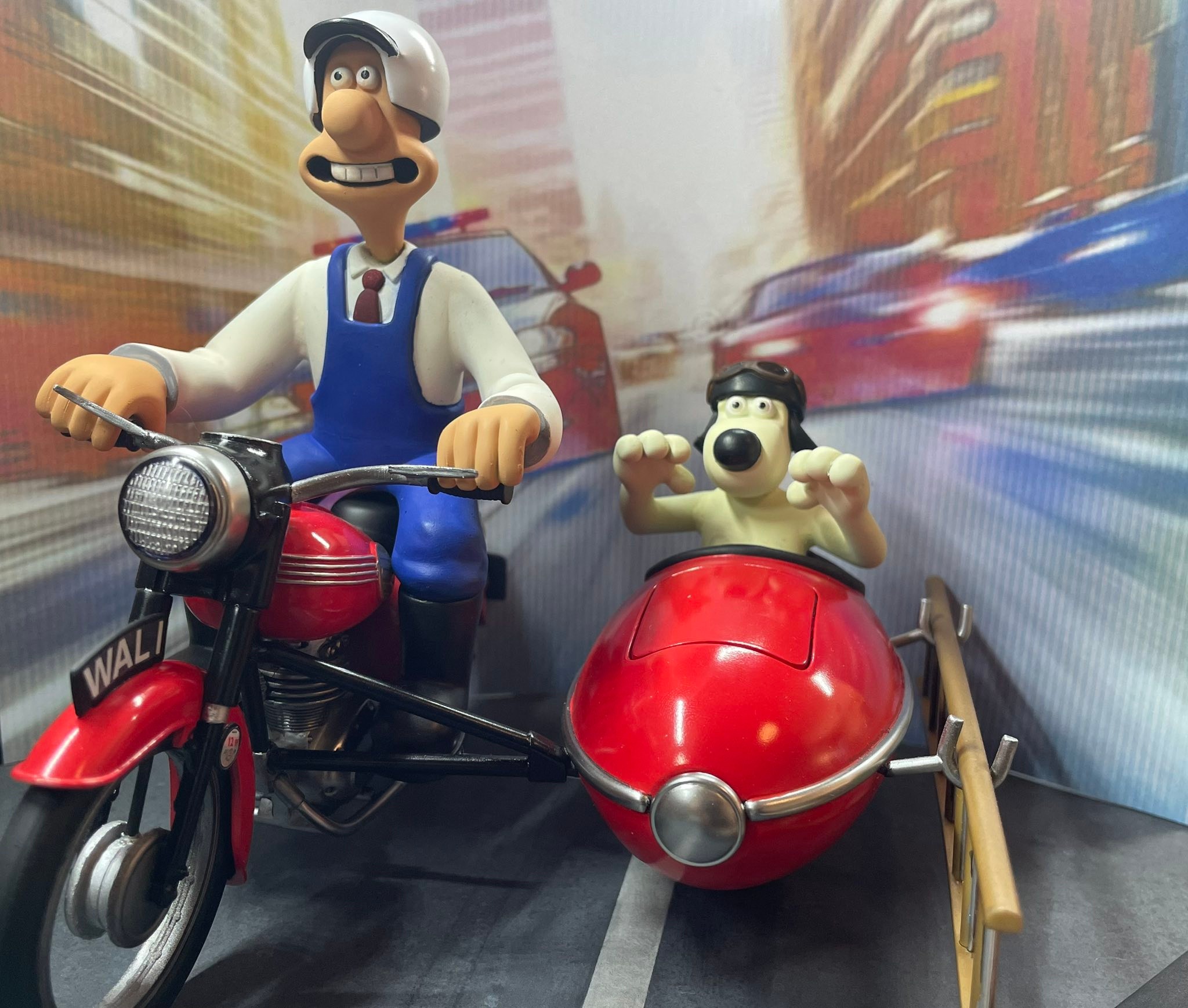 Finished Airfix Wallace and Gromit model build