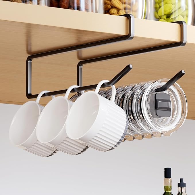 Kitchen Storage Organization,Tumbler Organizer Lid Inside Cabinet