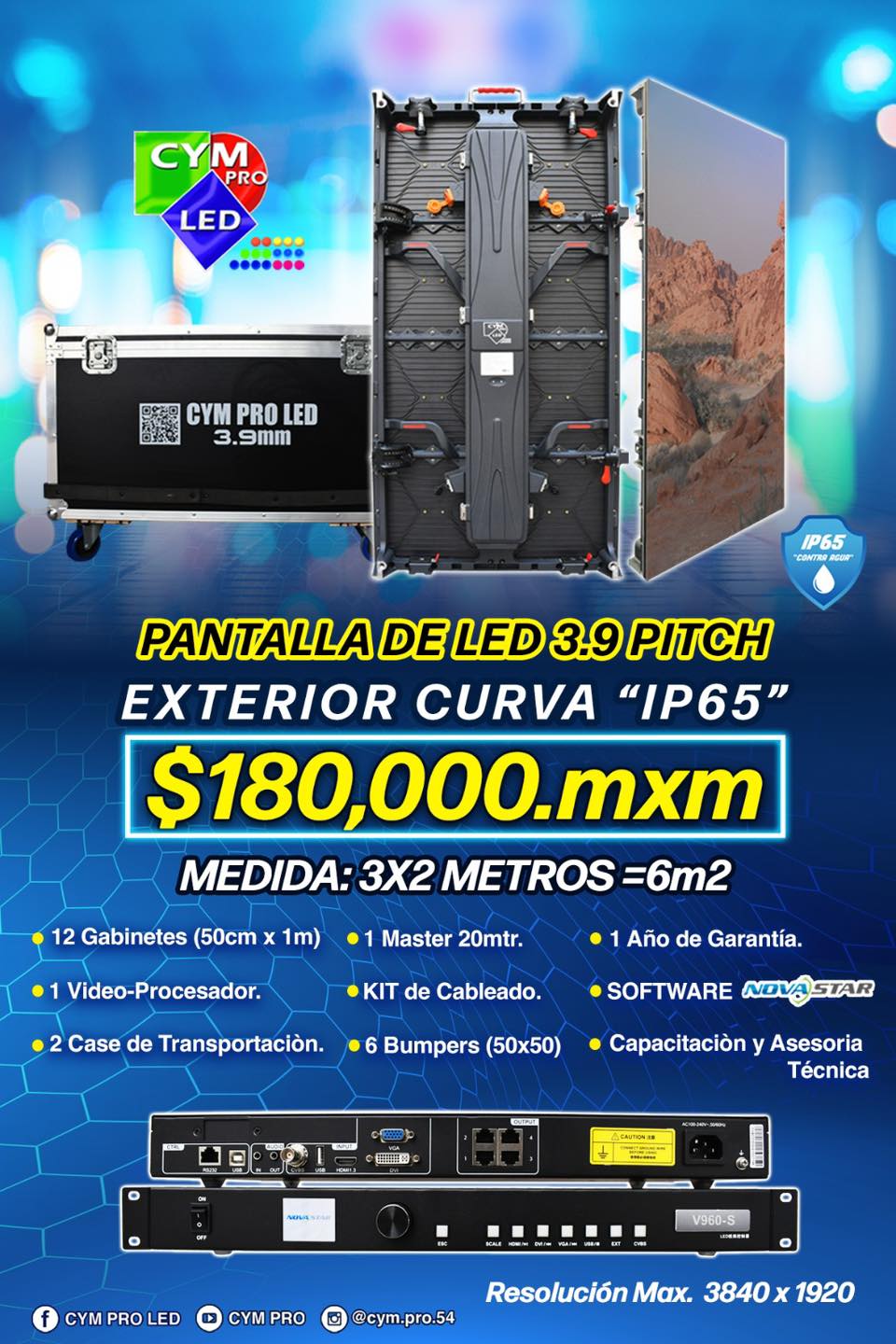 CYM PRO LED - ¡Pantallas LED 3x2 metros! Pitch 3.9... | Facebook