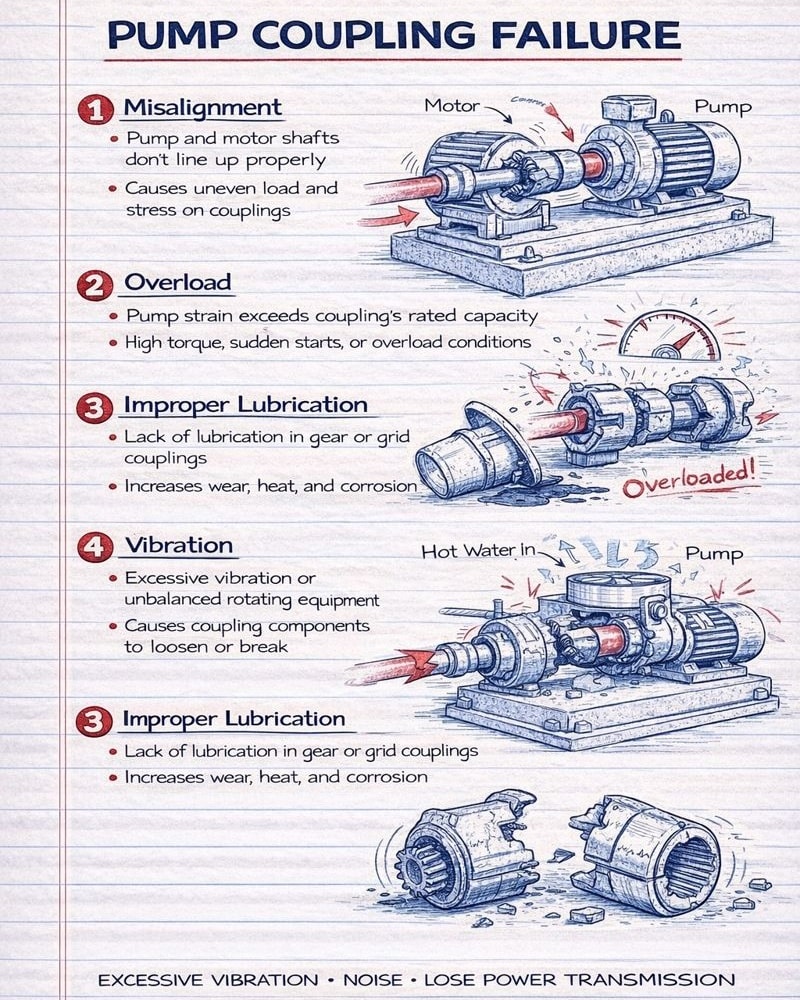 Fire-fighting - *Pump Coupling Failures* - *Causes*: - *Misalignment ...