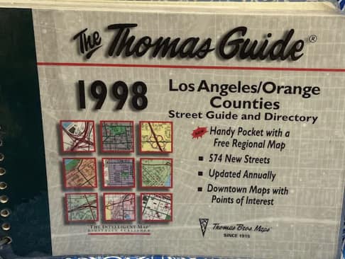 26 years ago 1998 Thomas Guide for LA and OCcame with cool