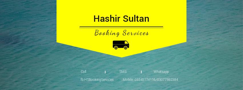 Hashir Sultan Booking Service | Islamabad