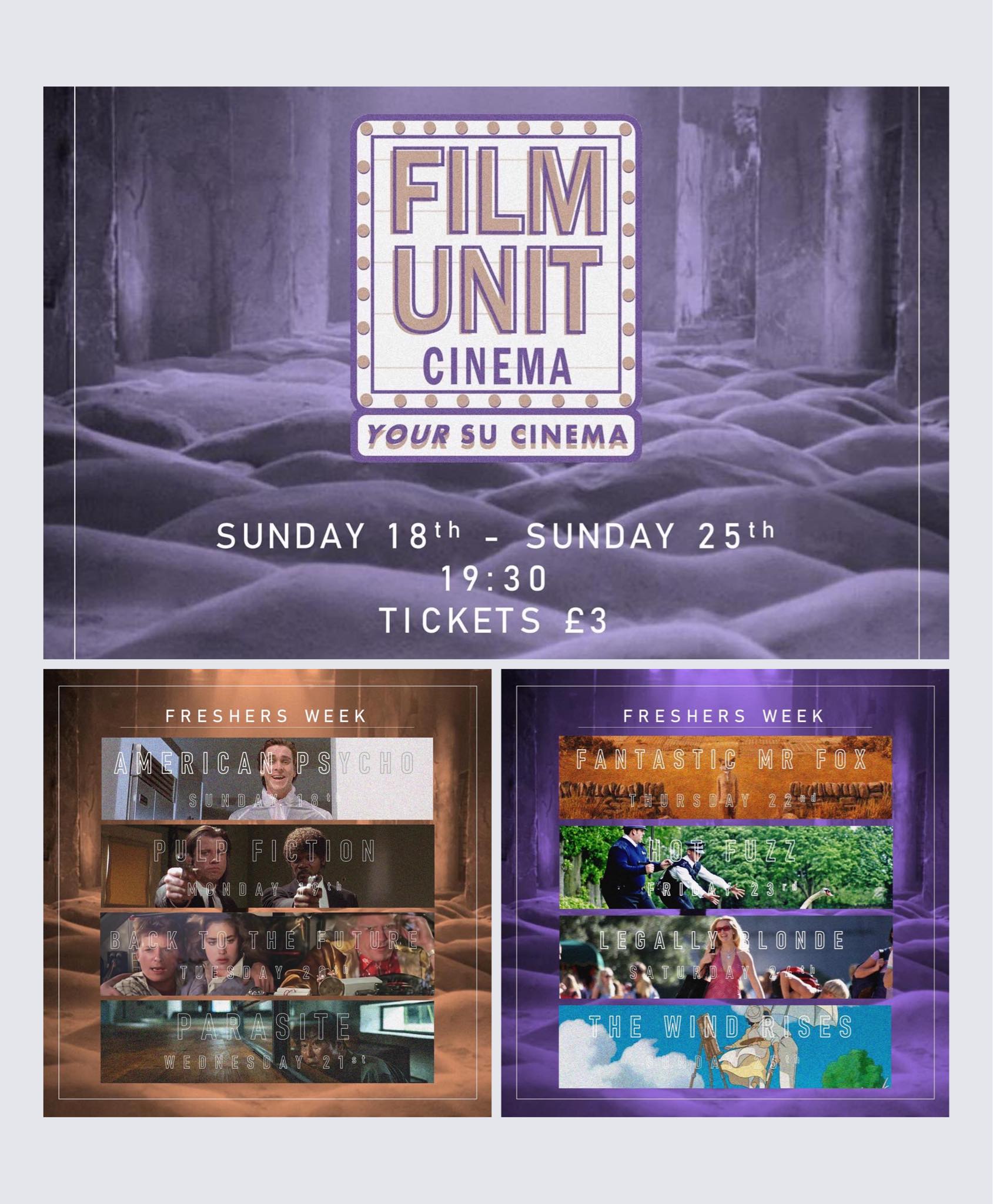 Film Unit - ️UPDATED FRESHERS PROGRAMME ️ Hey guys! Take... | Facebook