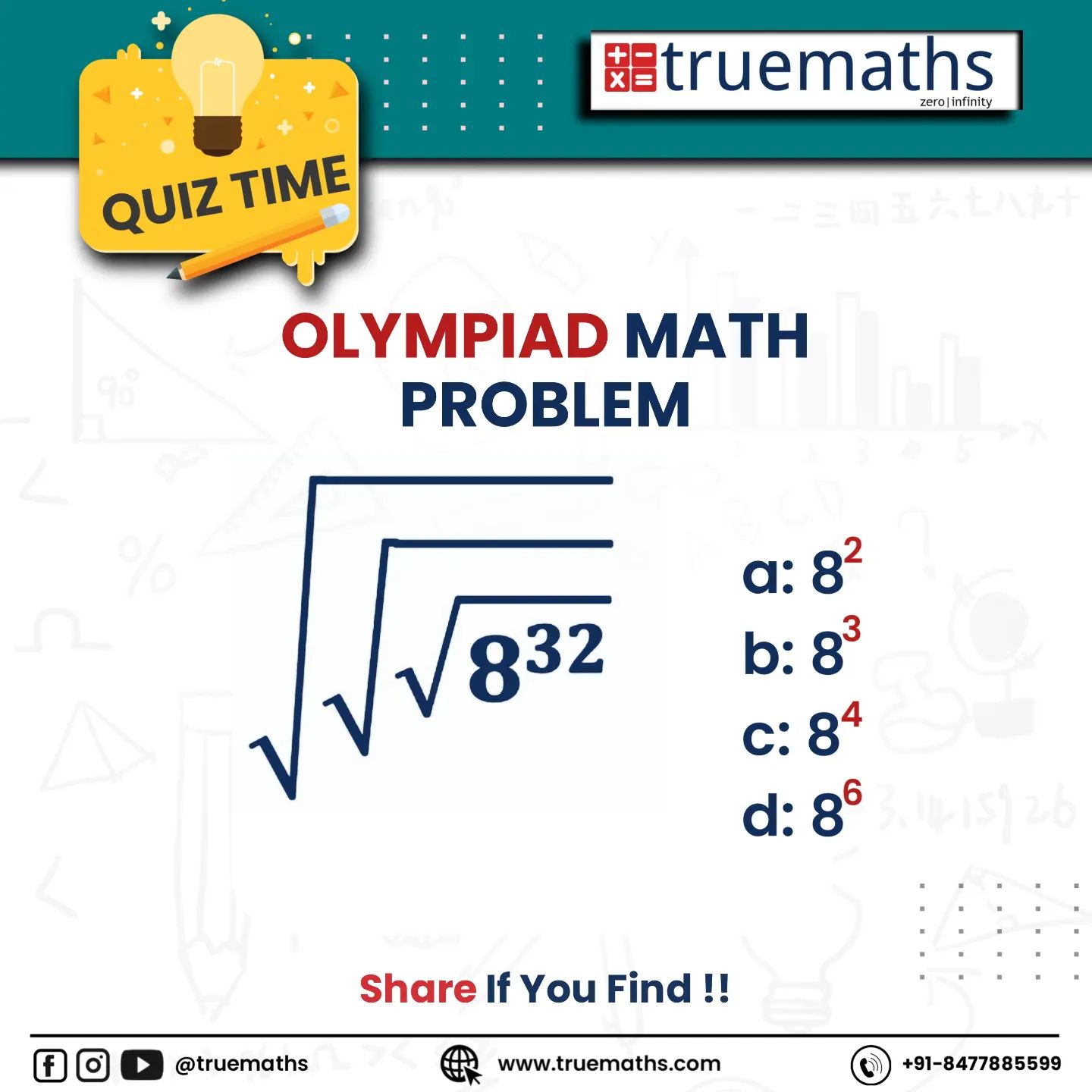 True Maths - Check your maths skill🧐🤯 Follow @true.maths... | Facebook