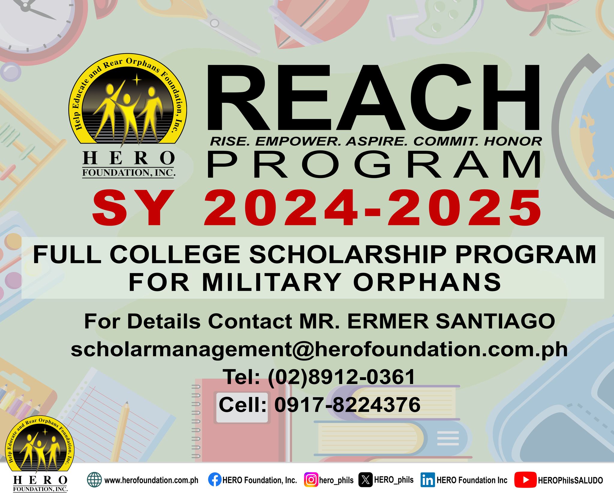 The HERO R.E.A.C.H. Program is now... - HERO Foundation, Inc. | Facebook