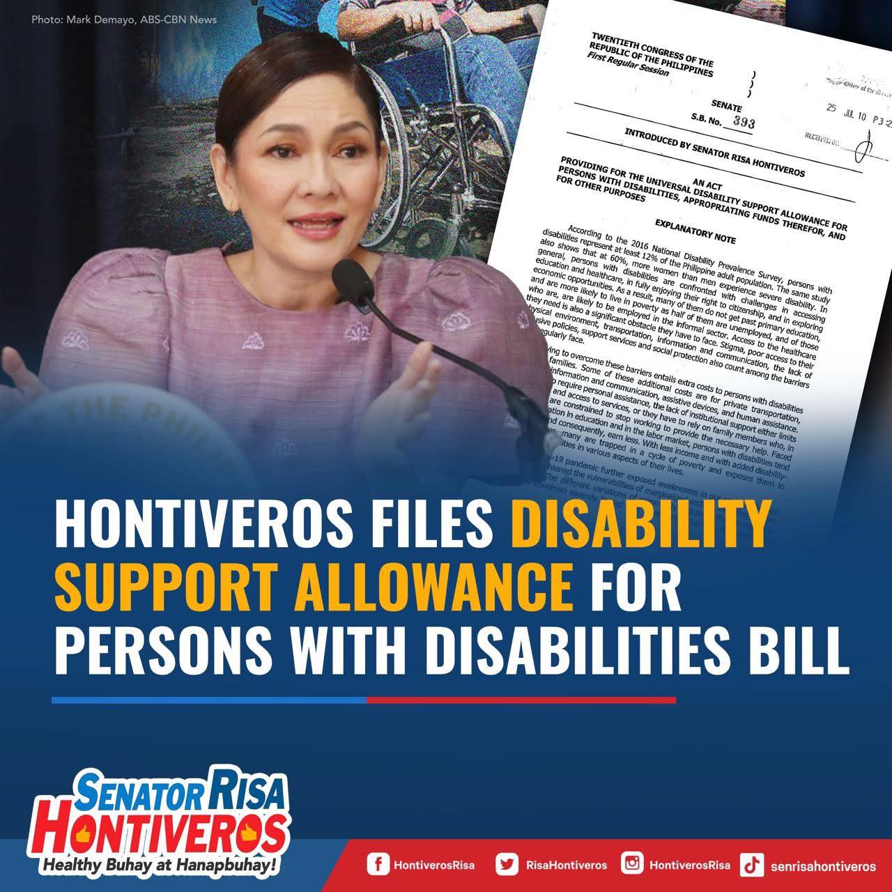 SEN RISA FIGHTS FOR PWDS... - Insurers for Good Governance | Facebook