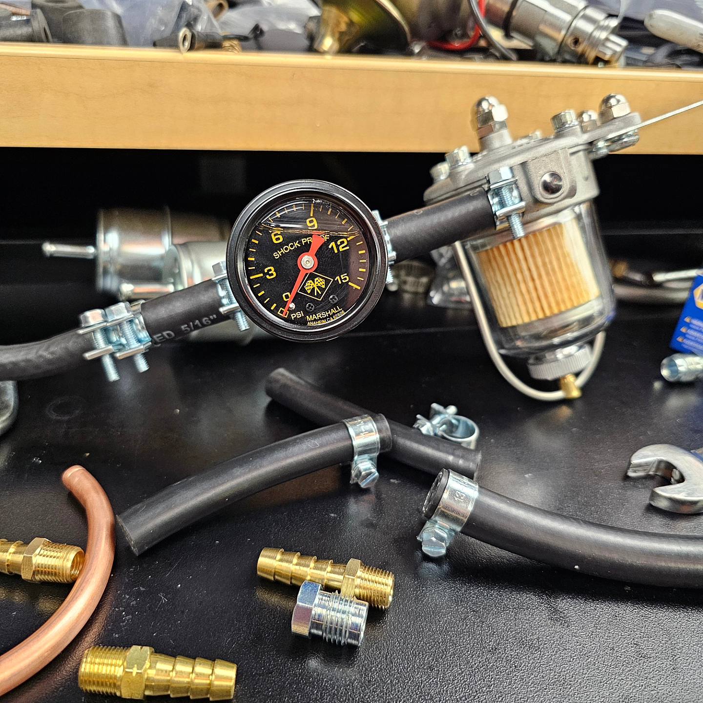 Fuel Pump With Lever & Gaskets – Fits Triumph TR3 / TR4 / TR4A, Vintage Classic 6 thumbnail image