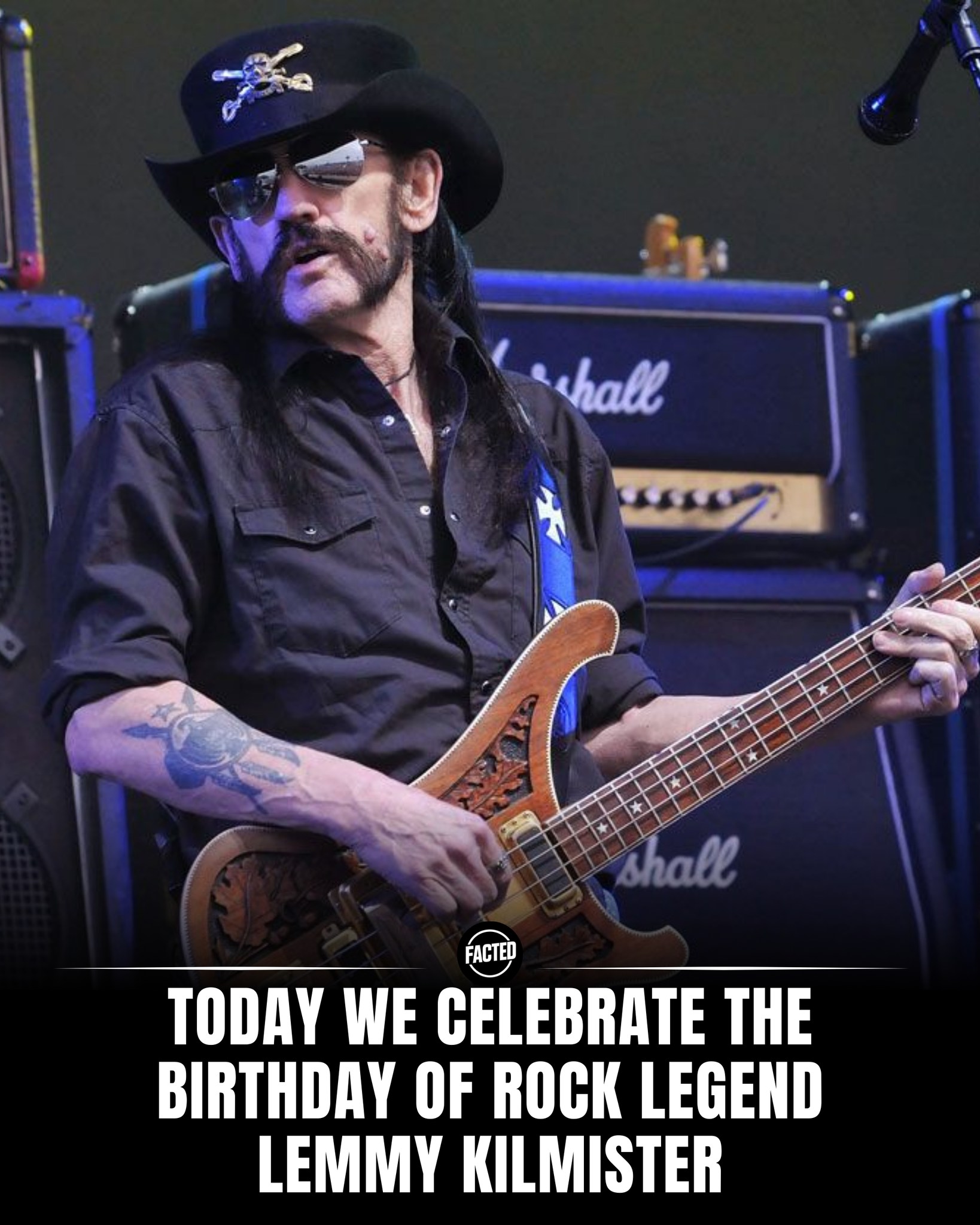 Facted - Today marks the birthday of Lemmy Kilmister, the legendary ...