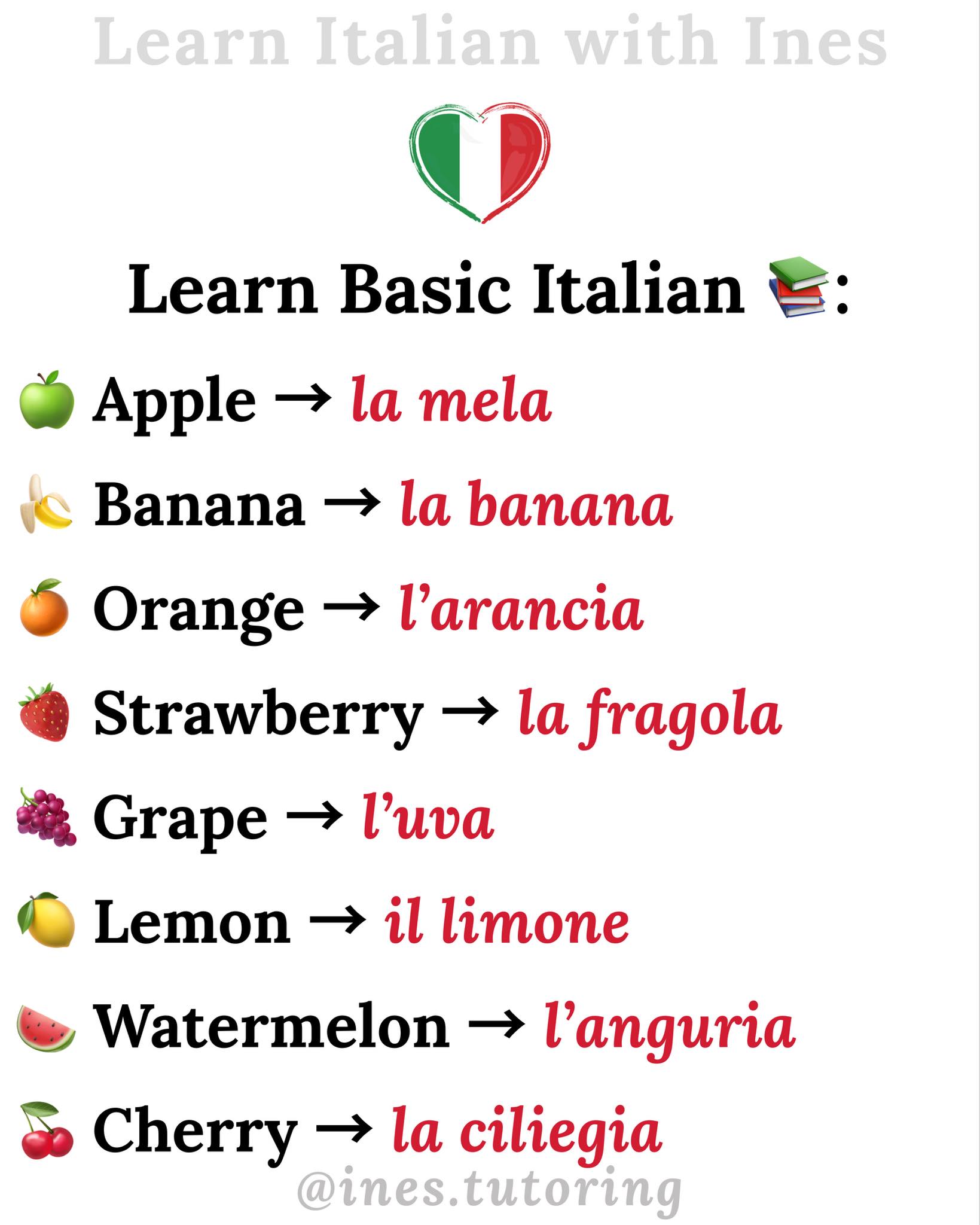 Learn - Learn Basic Italian 🇮🇹📚 | Facebook