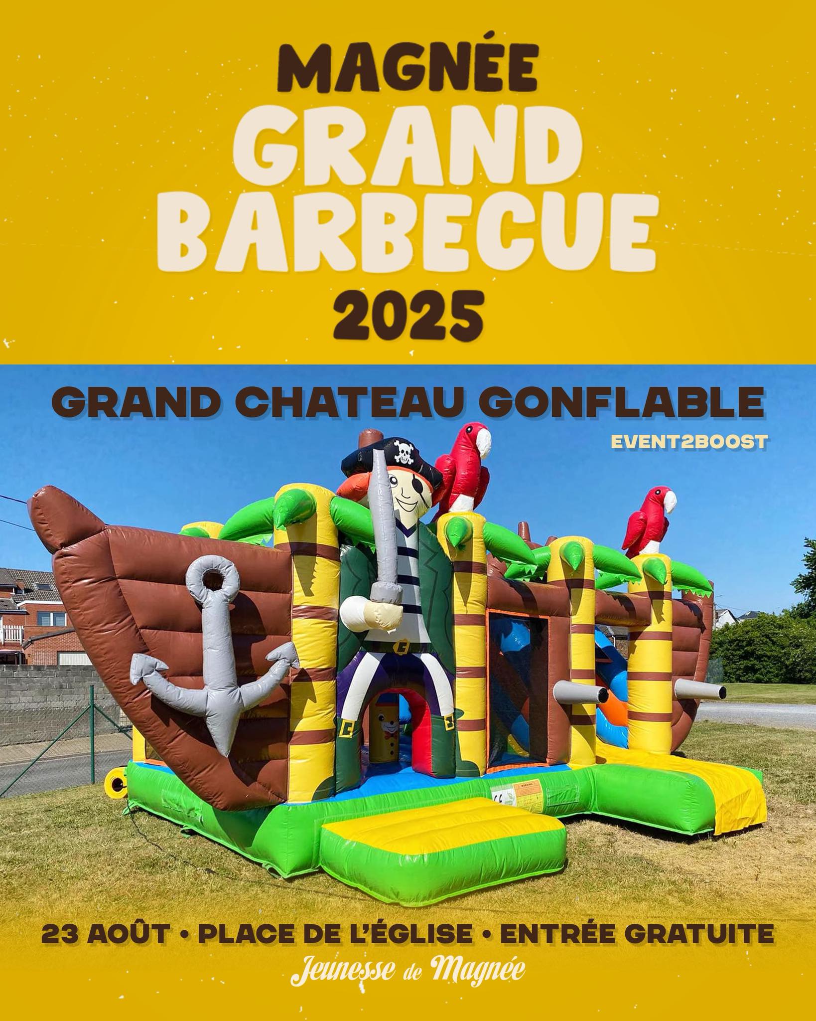 Jeunesse - Grand BBQ 2025 du village de Magnée il y aura aussi de quoi ...