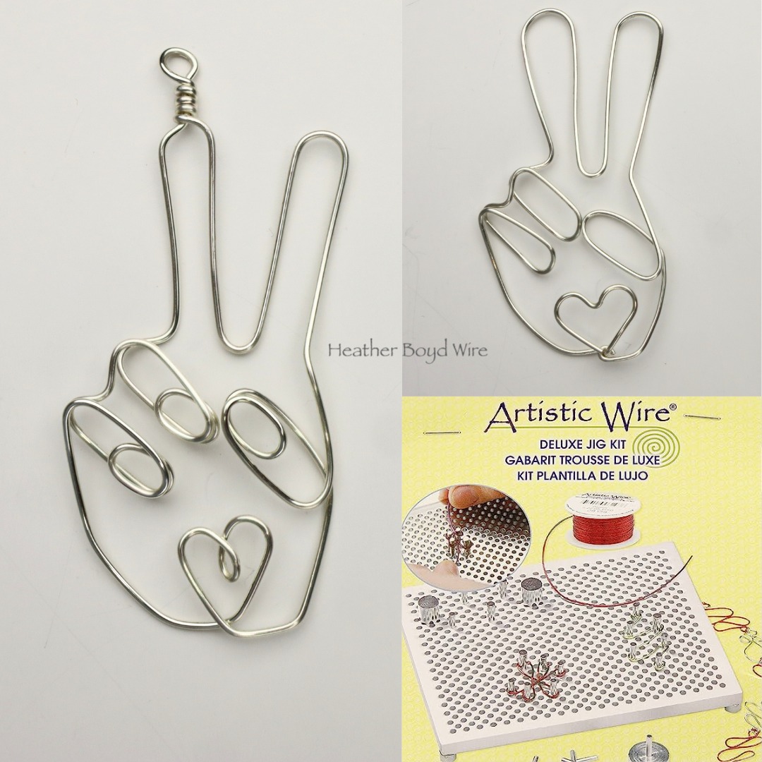 アクセサリー TETSU DIY How to make a wire peace sign ornament with deluxe jig kit
