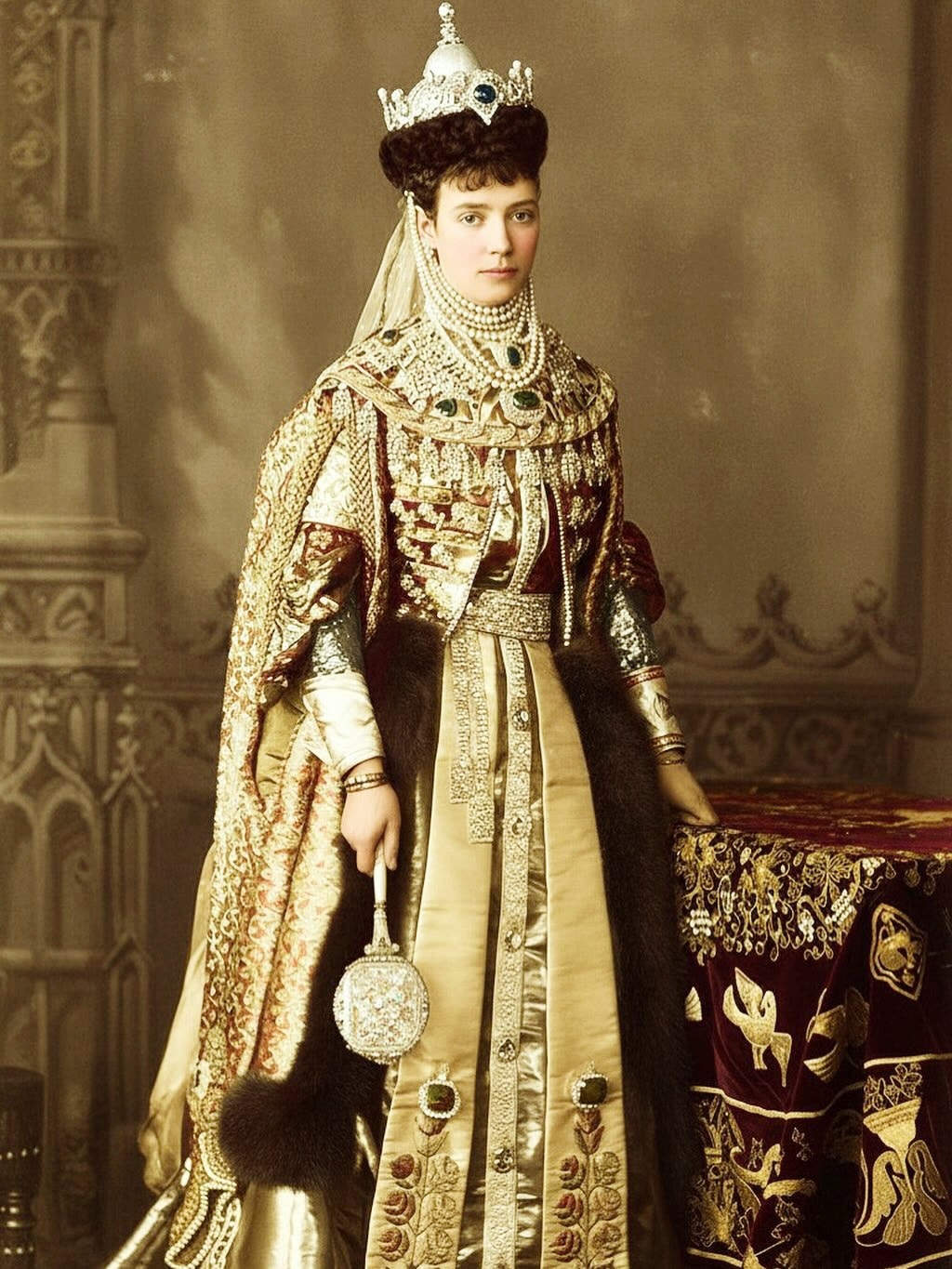 Empress Maria Feodorovna's ceremonial court dress