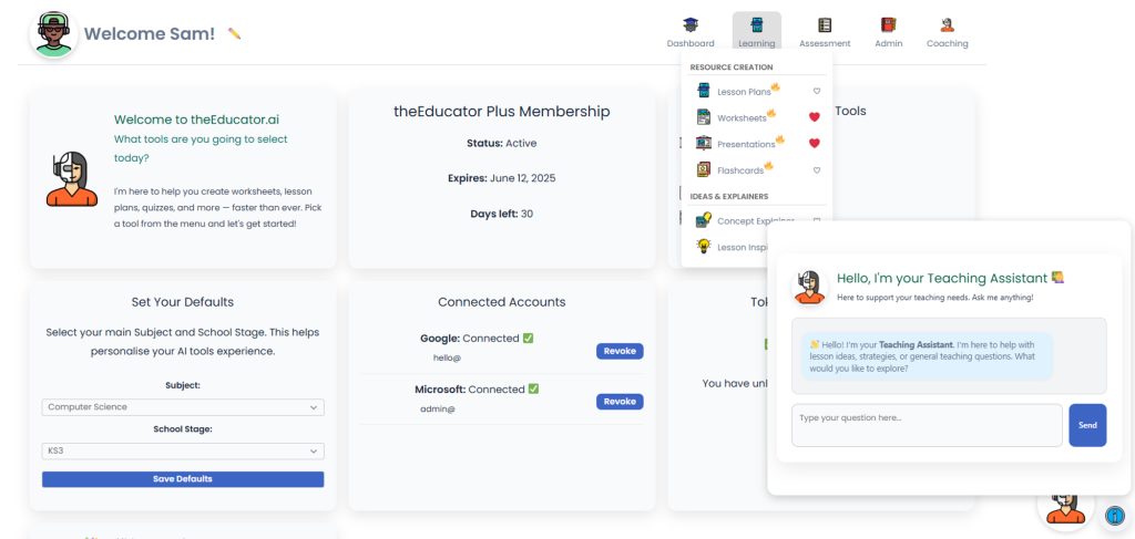 TheEducator.ai - All your teaching tools in one place! 🎉 Imagine ...