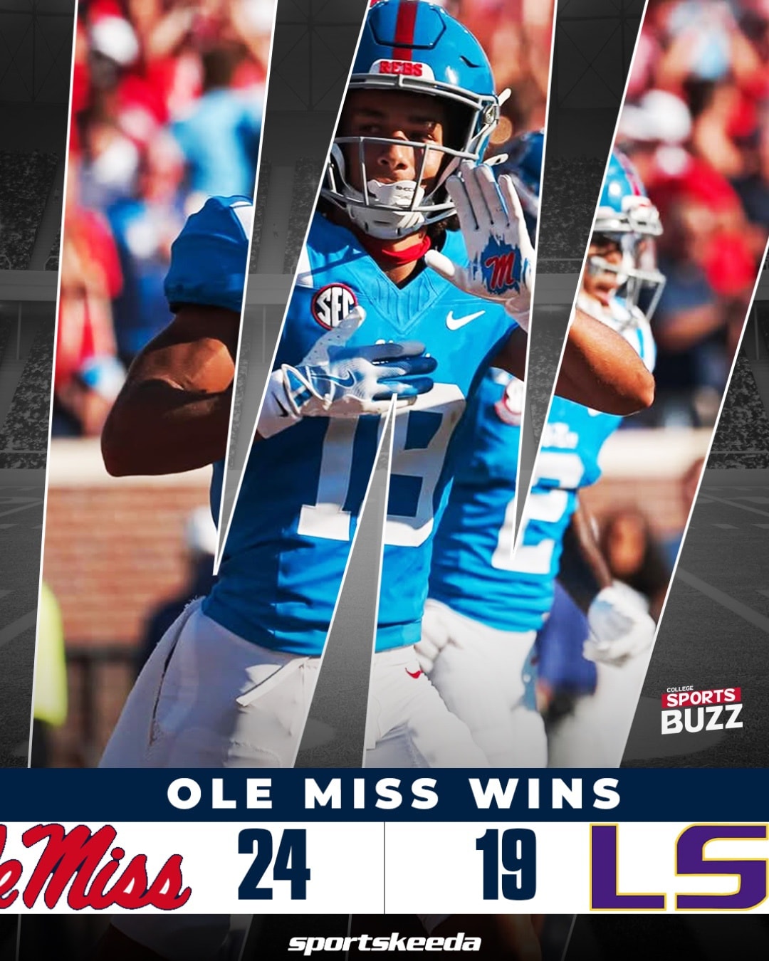 College - Ole Miss just upset the No. 4 ranked LSU Tigers 🔥😱 #SKCO # ...