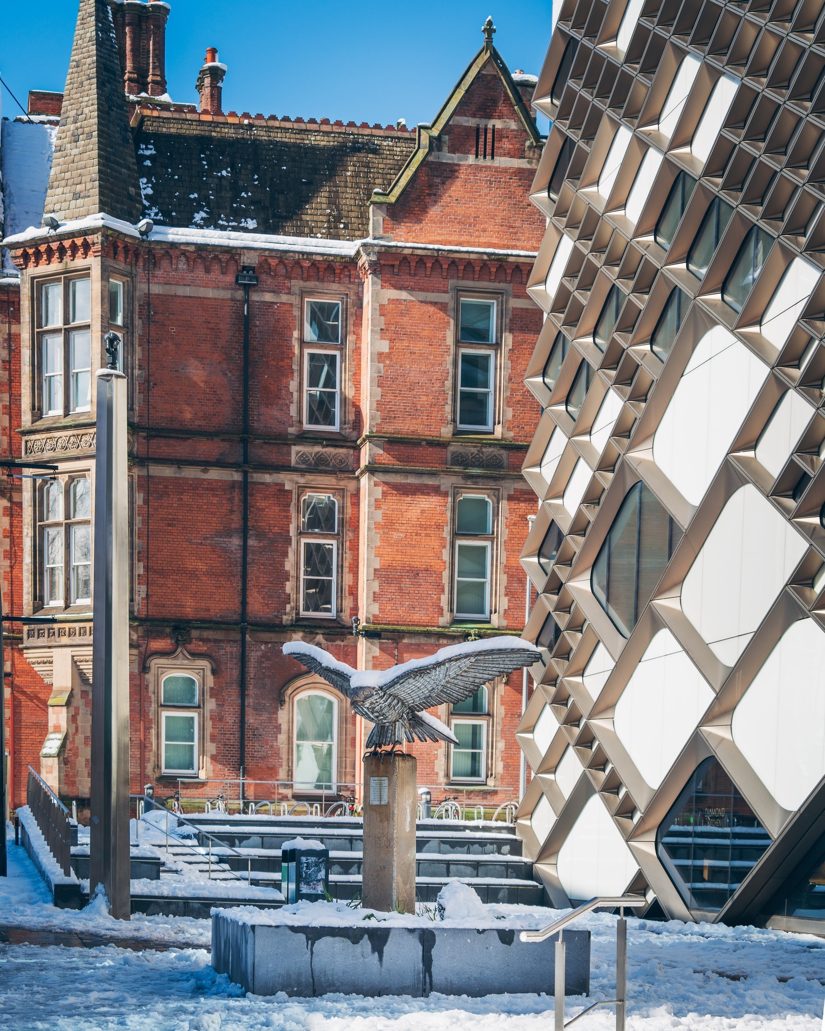 Fantastic views of snow across Sheffield and our campus 