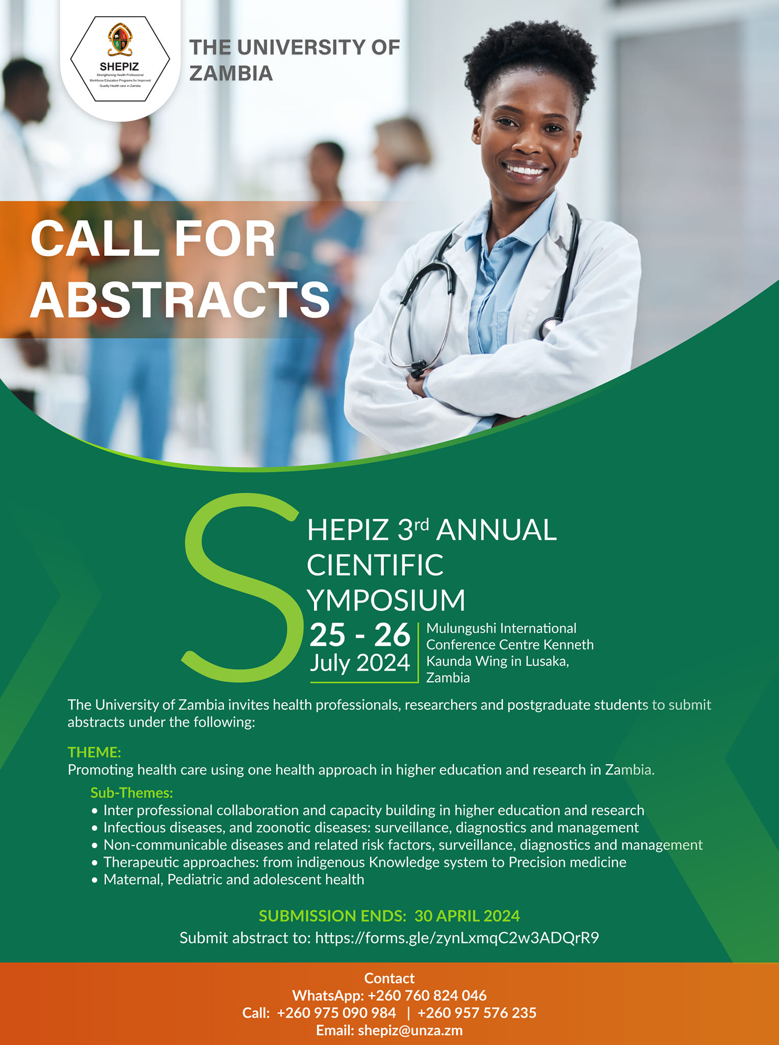 SHEPIZ 3RD ANNUAL... - The University of Zambia -UNZA | Facebook