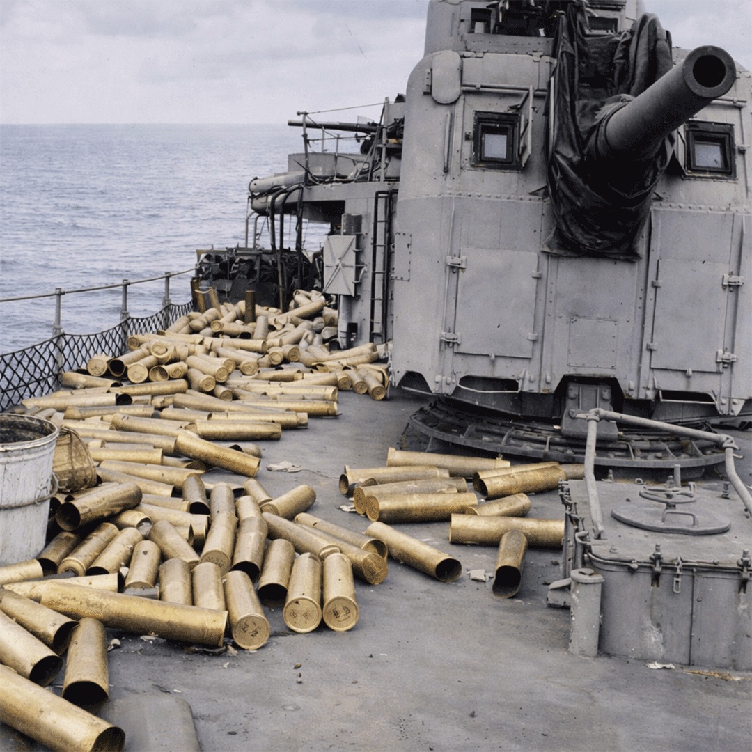 Naval - This photo shows the USS Hobson (DD-464) in a slightly cropped ...