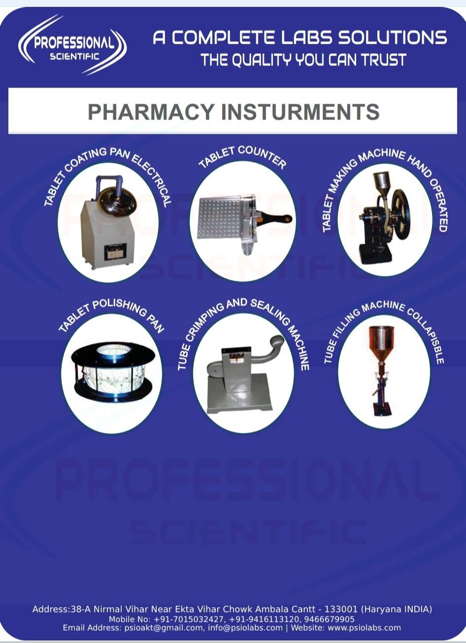 Professional Scientific Instrument Company | Ambala Cantt
