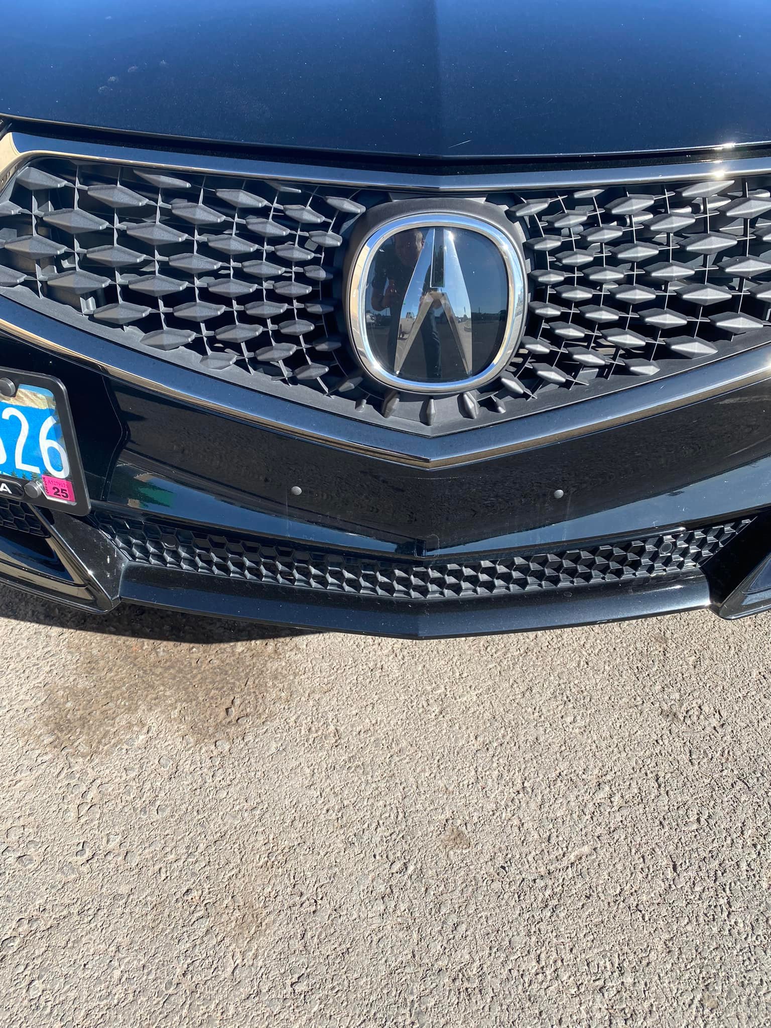 Flexible Rubber License Plate Holder Bracket For Acura – Includes Screws & Caps