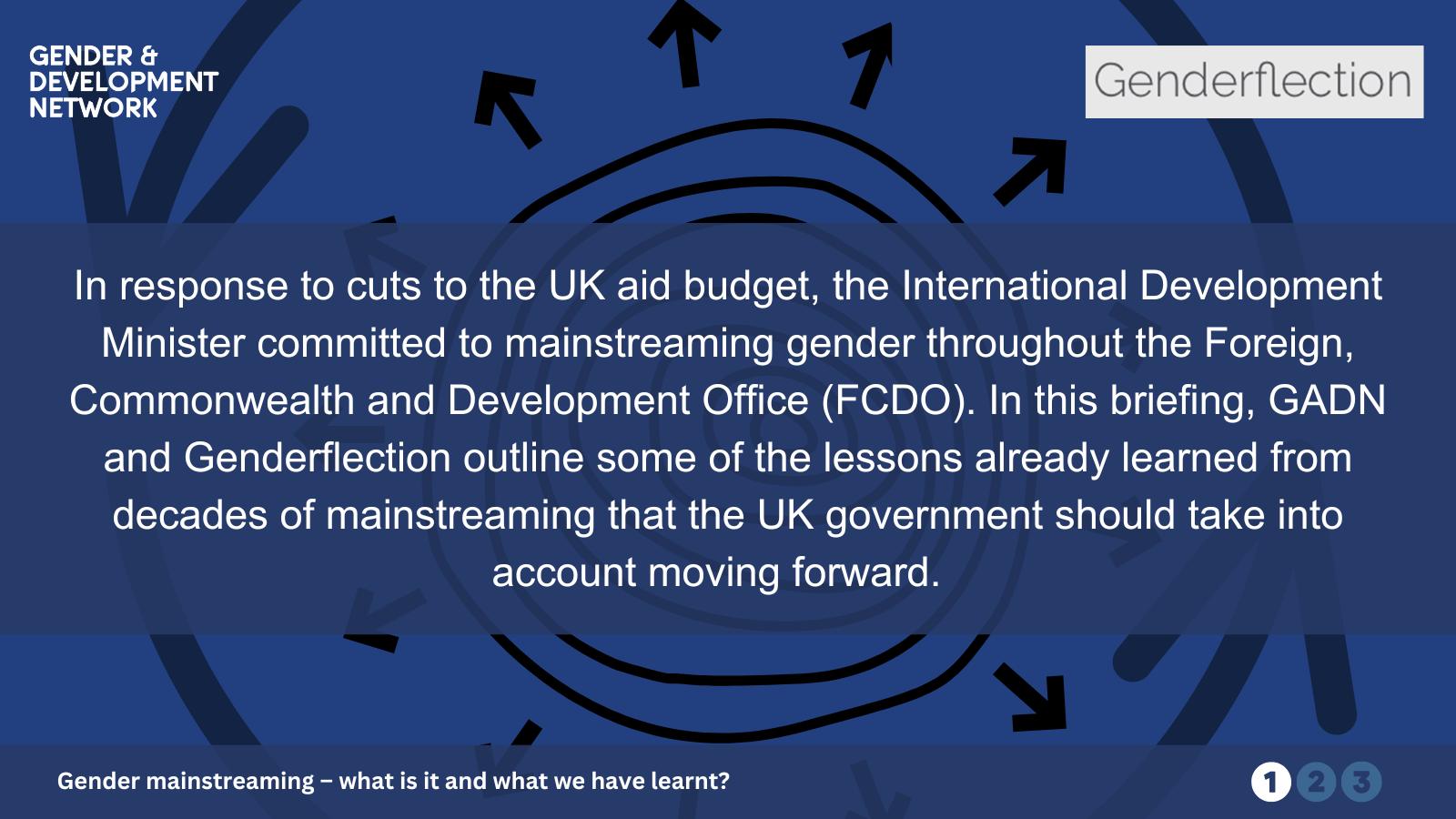 📢 New briefing: Gender... - Gender and Development Network | Facebook