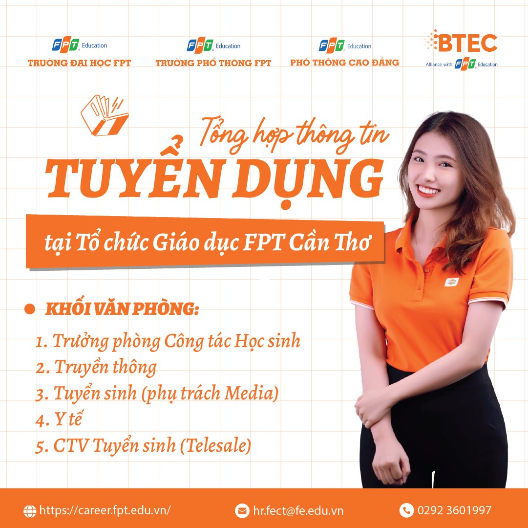 Tuyển - *KHỐI VĂN PHÒNG: 1. Trưởng phòng Công tác Học sinh - THPT FPT ...