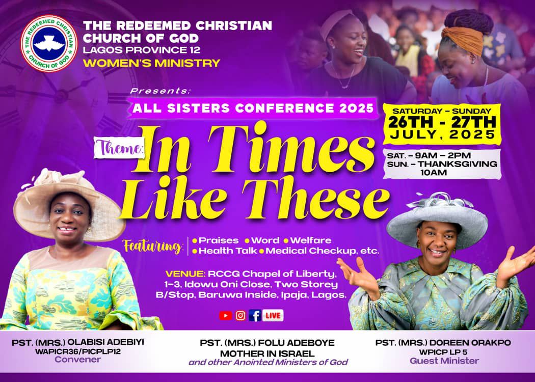 🔥 It’s That Time Again… The All... - RCCG Chapel of Liberty | Facebook