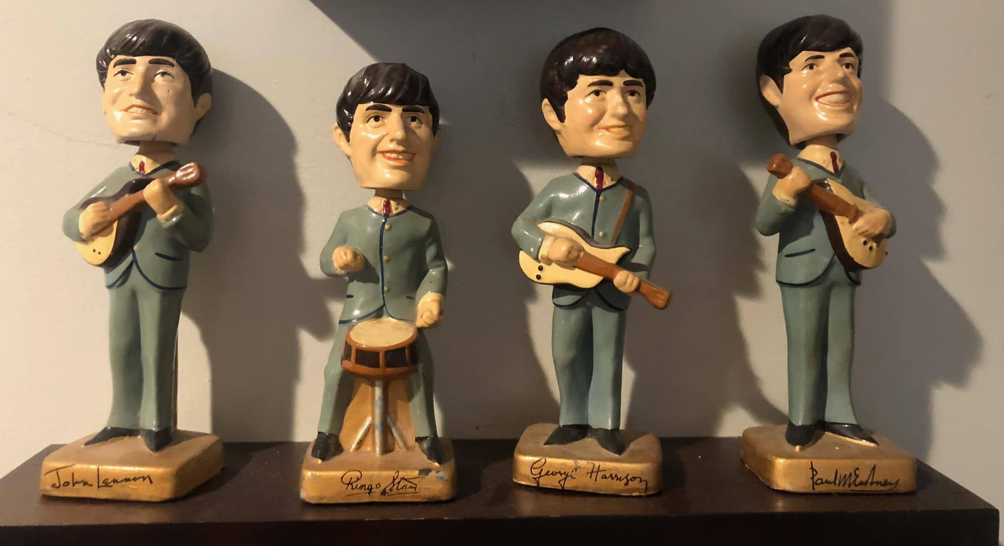Vintage Beatles Bobbing Head Figurines Collection
