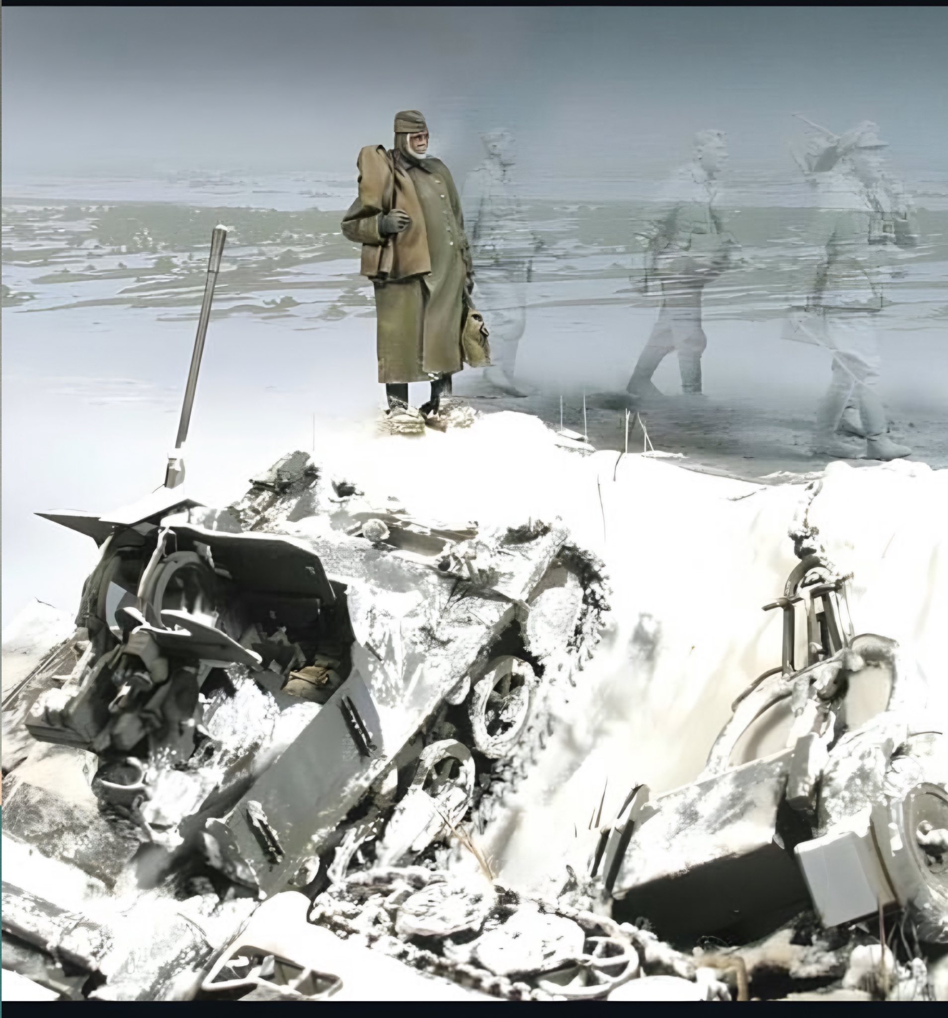 「雪中戦」 Stalingrad 1942 ジオラマ Stalingrad 1942 diorama in 1/35 scale